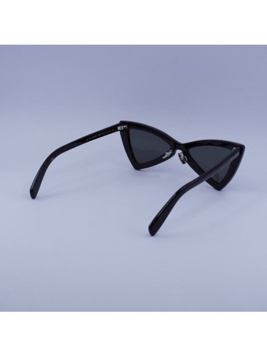 Saint Laurent SL207 JERRY 006 Sunglasses Dark Havana Cat Eye Frame, Grey Lenses main image 10